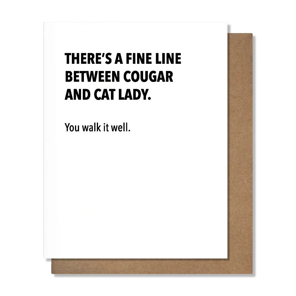 Pretty Alright Goods Card - Cougar