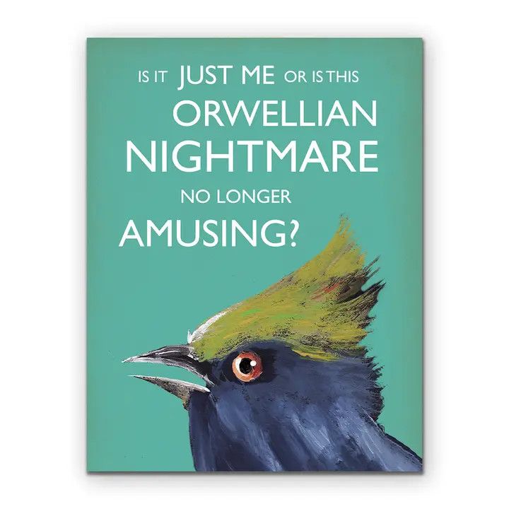 The Mincing Mockingbird Card - Orwellian