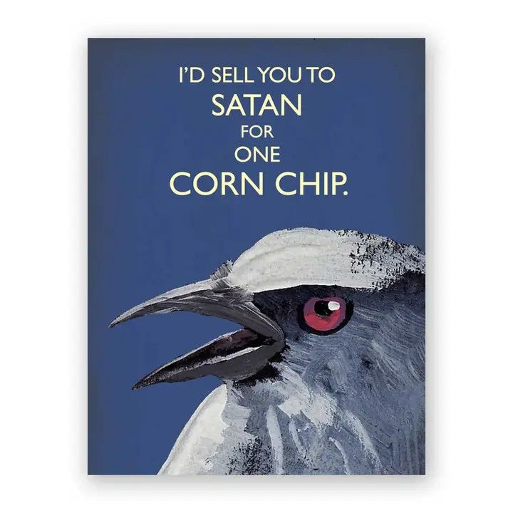 The Mincing Mockingbird Card - Corn Chip