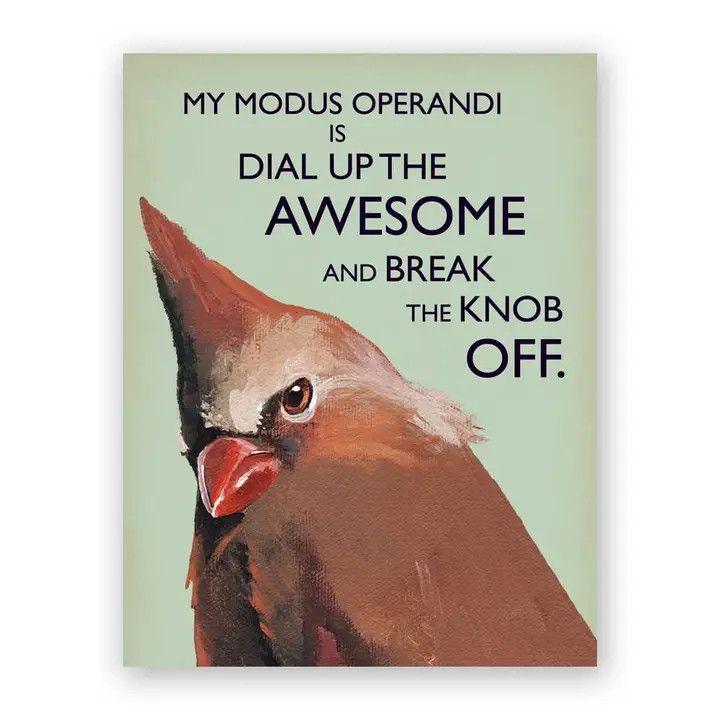 The Mincing Mockingbird Card - Modus Operandi