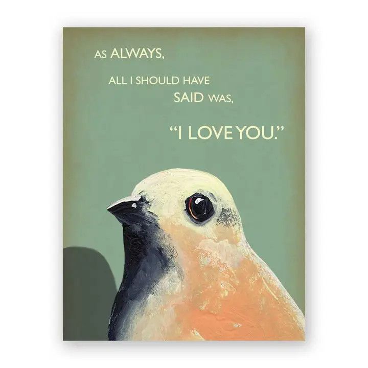 The Mincing Mockingbird Card - As Always