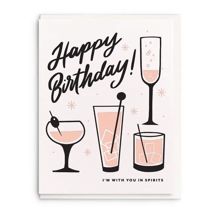 Dahlia Press Greeting Card - Spirits