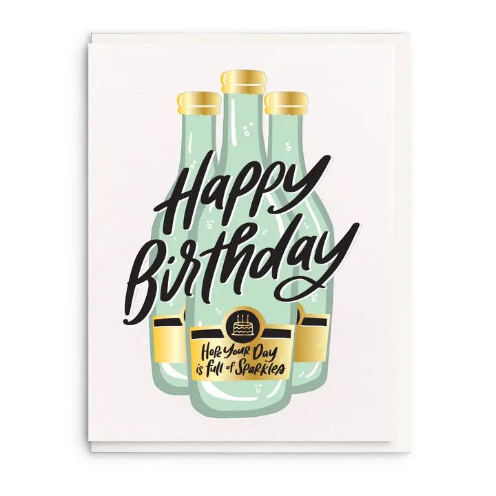 Dahlia Press Greeting Card - Sparkles