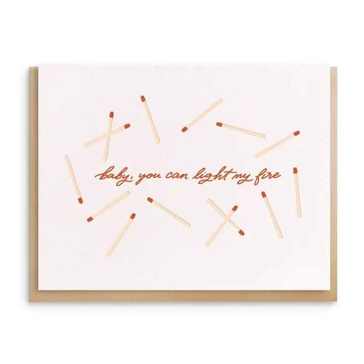 Dahlia Press Greeting Card - Matches
