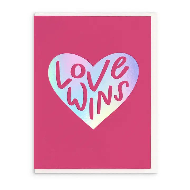 Dahlia Press Greeting Card - Love Wins