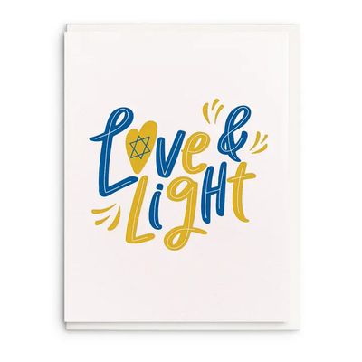 Dahlia Press Greeting Card - Love &amp; Light II