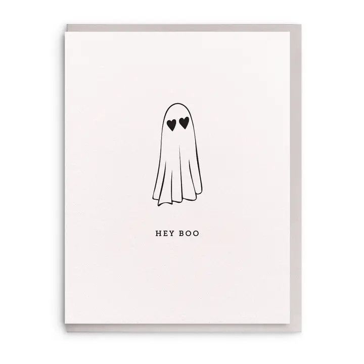 Dahlia Press Greeting Card - Hey Boo