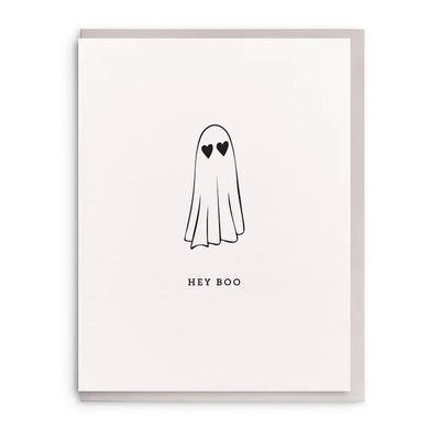 Dahlia Press Greeting Card - Hey Boo
