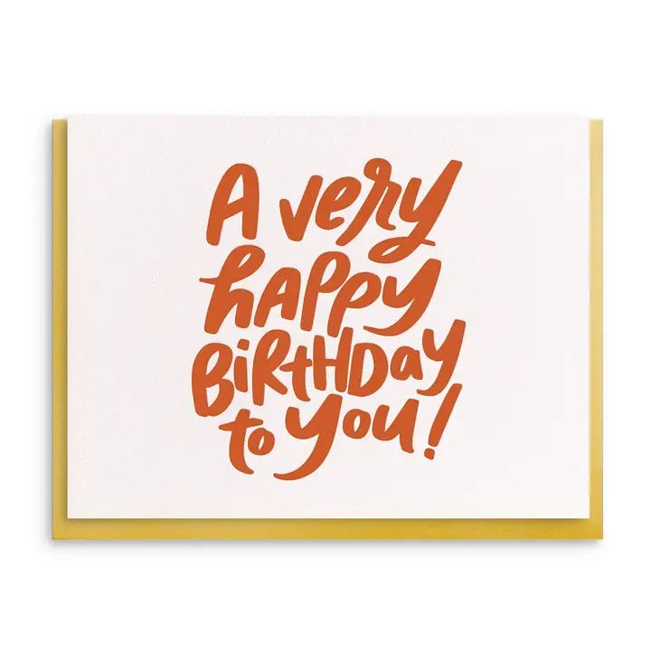 Dahlia Press Greeting Card - HBD