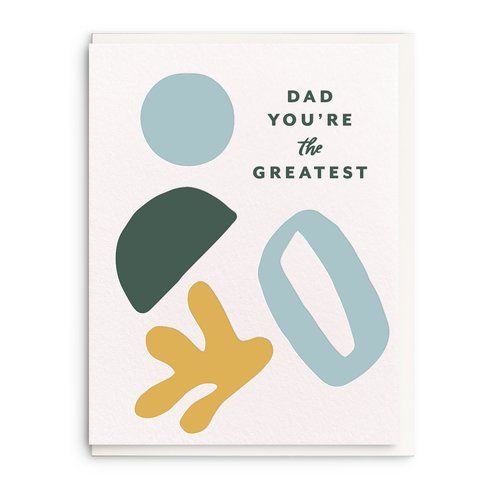 Dahlia Press Greeting Card - Greatest Dad