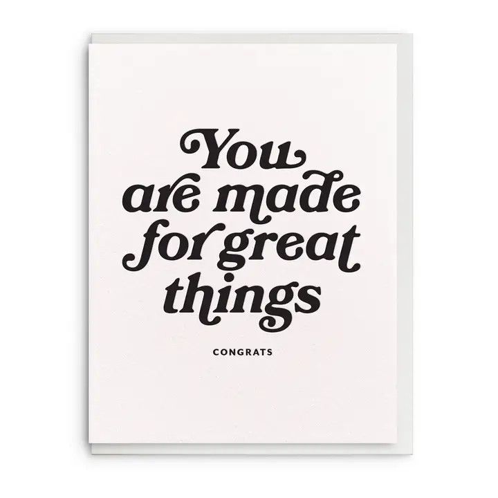 Dahlia Press Greeting Card - Great Things
