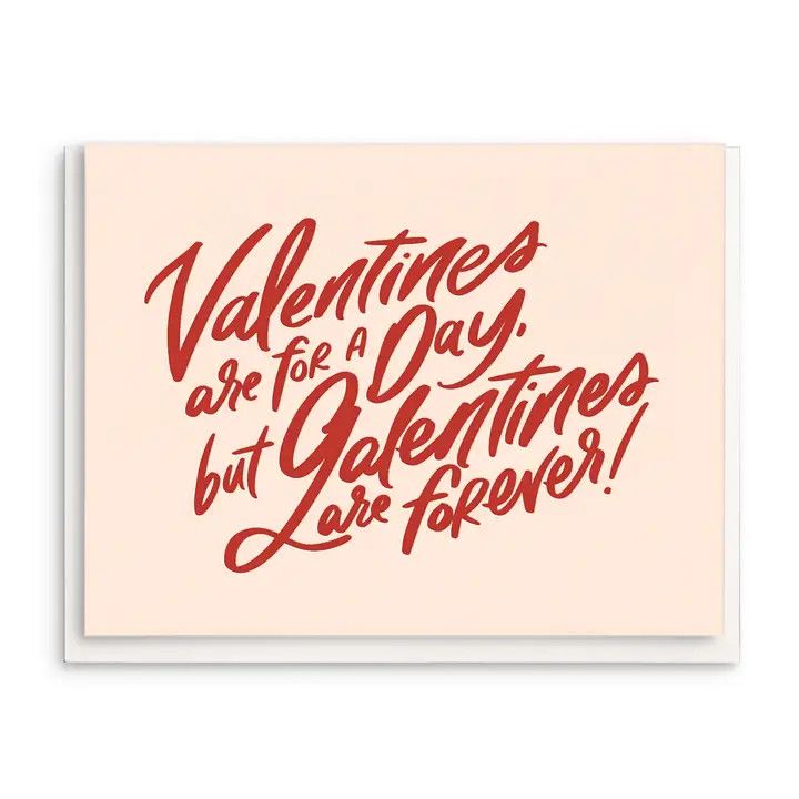 Dahlia Press Greeting Card - Forever Galentine