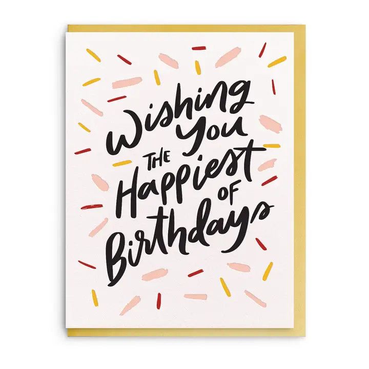 Dahlia Press Greeting Card - Happiest Birthday