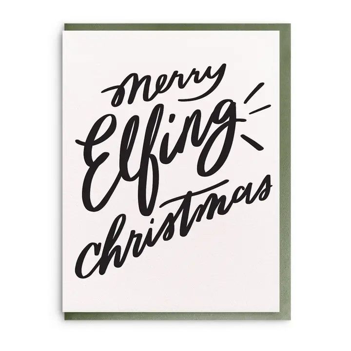 Dahlia Press Greeting Card - Elfing Christmas