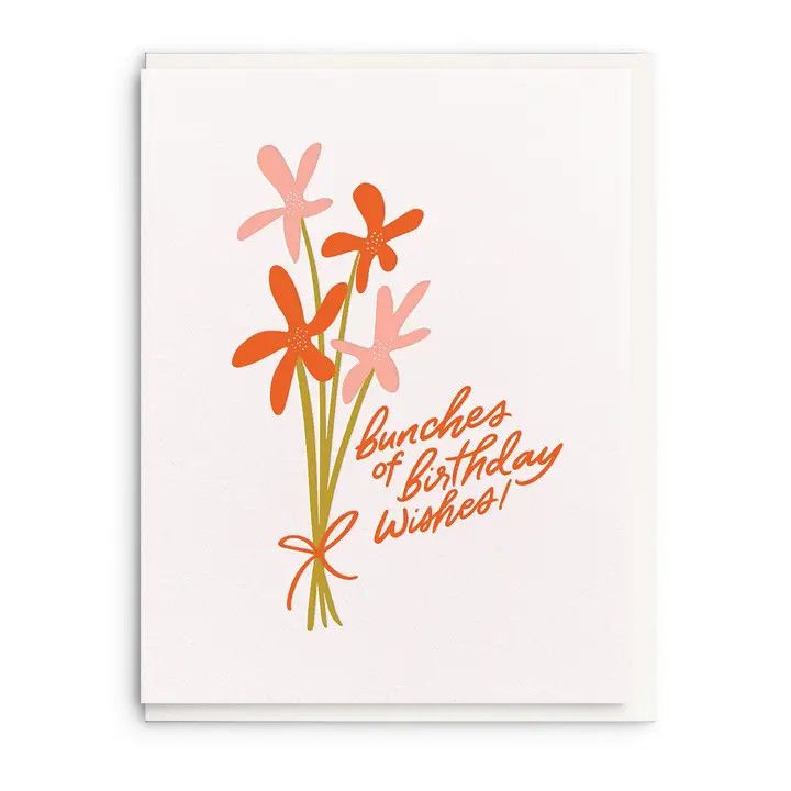 Dahlia Press Greeting Card - Bunches