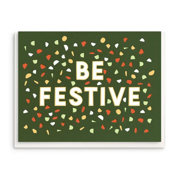 Dahlia Press Greeting Card - Be Festive
