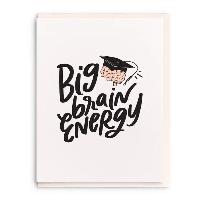Dahlia Press Greeting Card - Big Brain