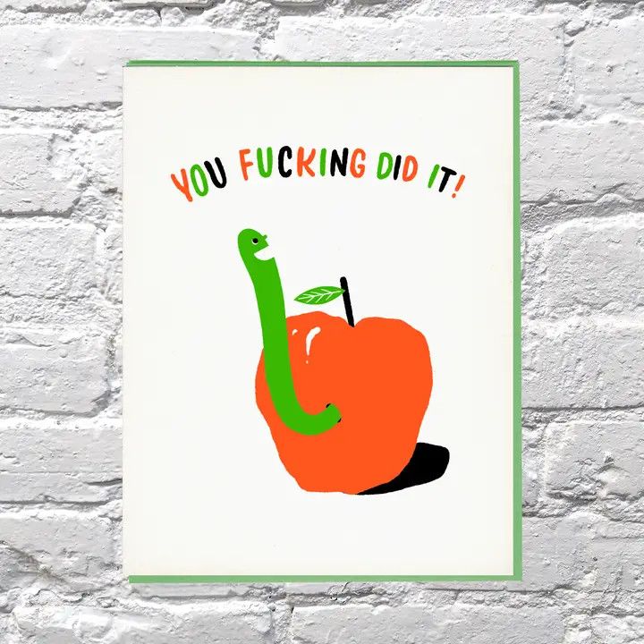 Bench Pressed Card - You F#cking Did It