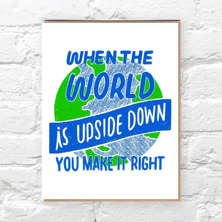 Bench Pressed Card - Upside Down