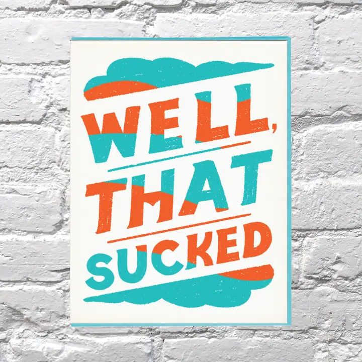 Bench Pressed Card - That Sucked