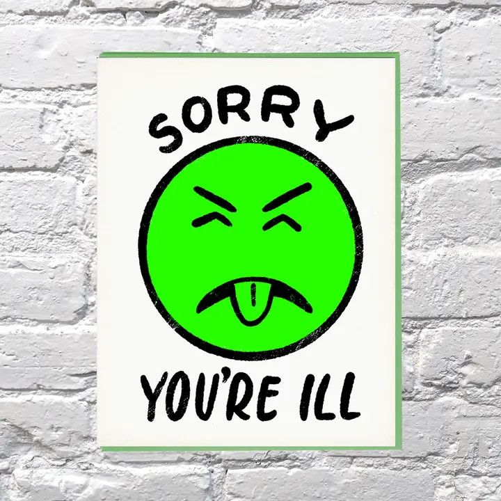 Bench Pressed Card - Sorry You’re Ill