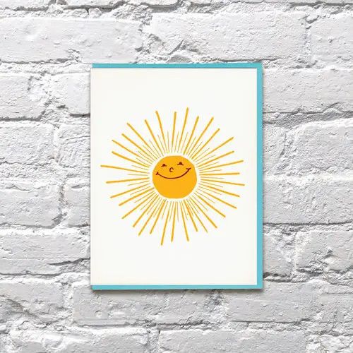 Bench Pressed Card - Sunshine