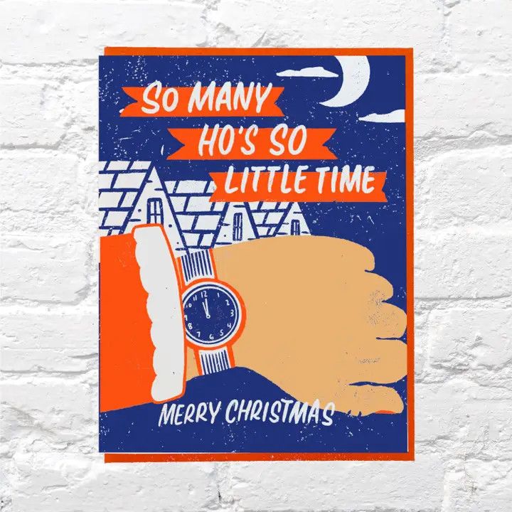 Bench Pressed Card - So Many Ho’s