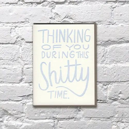 Bench Pressed Card - Shitty Times