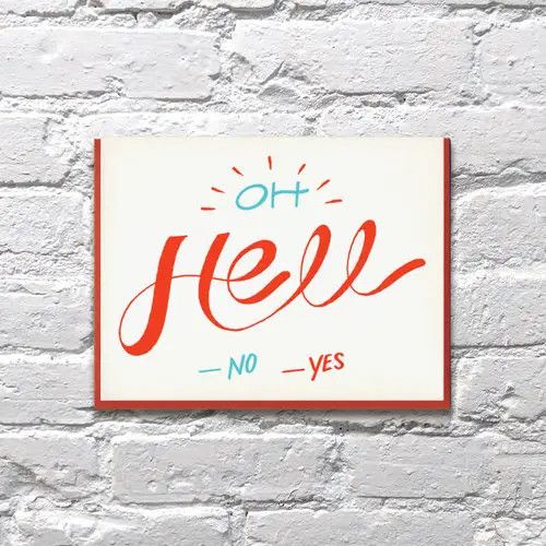Bench Pressed Card - Oh Hell