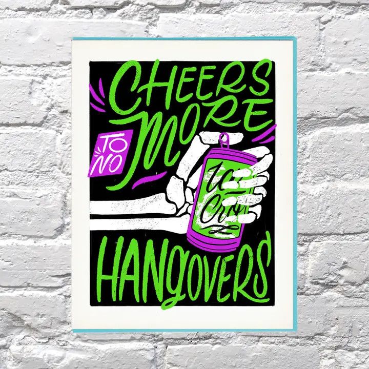 Bench Pressed Card - No More Hangovers