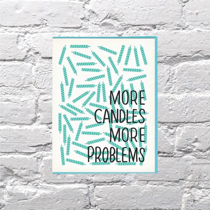 Bench Pressed Card - More Candles