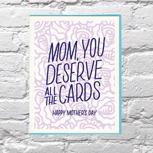 Bench Pressed Card - Mom Deserve All