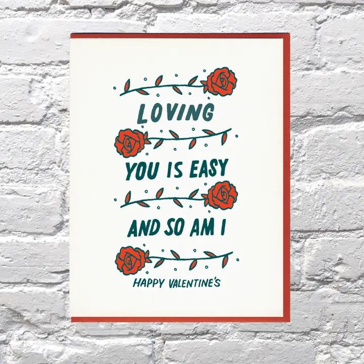 Bench Pressed Card - Loving You is Easy