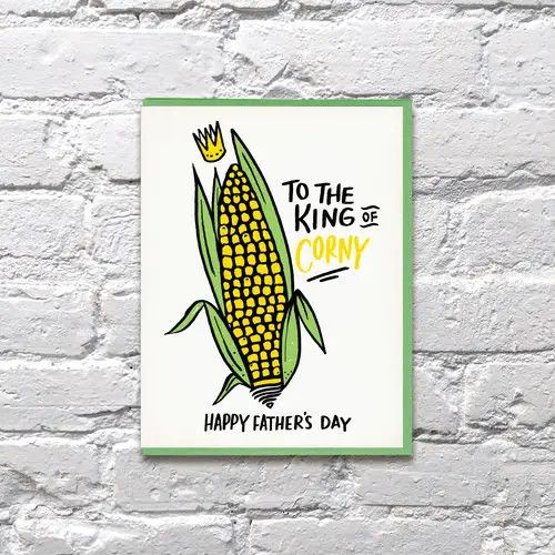 Bench Pressed Card - King of Corny