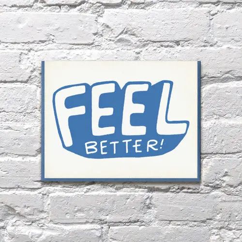 Bench Pressed Card - Feel Better