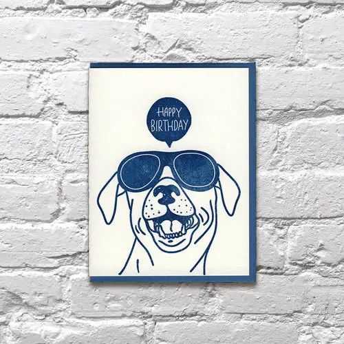 Bench Pressed Card - Dog Party