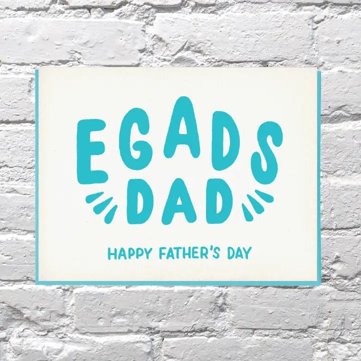 Bench Pressed Card - Egads Dad