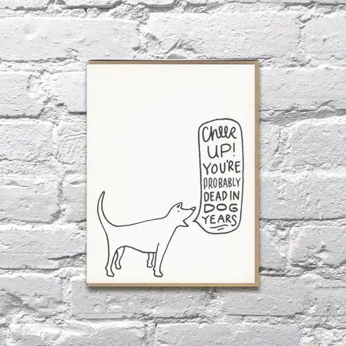Bench Pressed Card - Dog Years