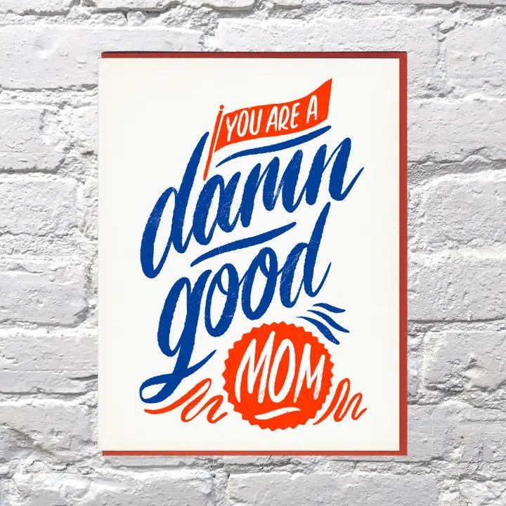 Bench Pressed Card - Damn Good Mom