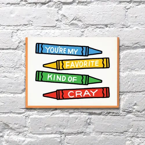 Bench Pressed Card - Cray