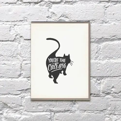 Bench Pressed Card - Cat&#39;s Ass