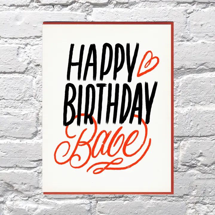 Bench Pressed Card - Birthday Babe
