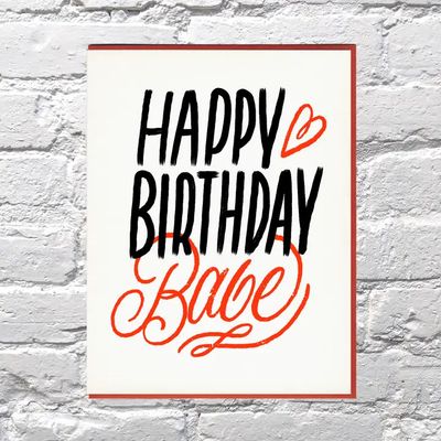 Bench Pressed Card - Birthday Babe