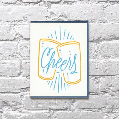 Bench Pressed Card - Beers Cheers