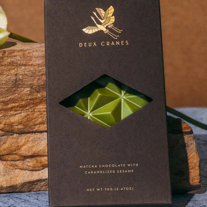 Deux Cranes - Matcha Chocolate w/ Caramelized Sesame