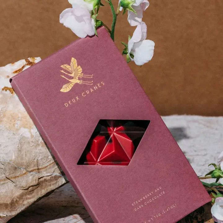 Deux Cranes - Strawberry &amp; Dark Chocolate