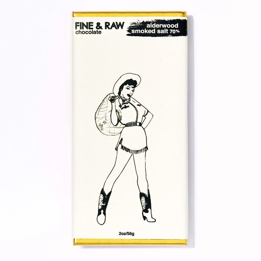 Fine &amp; Raw Chocolate - Alderwood Smoked Salt 70%