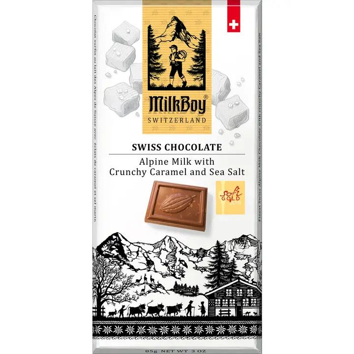 Milkboy Swiss Chocolate - Alpine Milk with Caramel and Sea Salt
