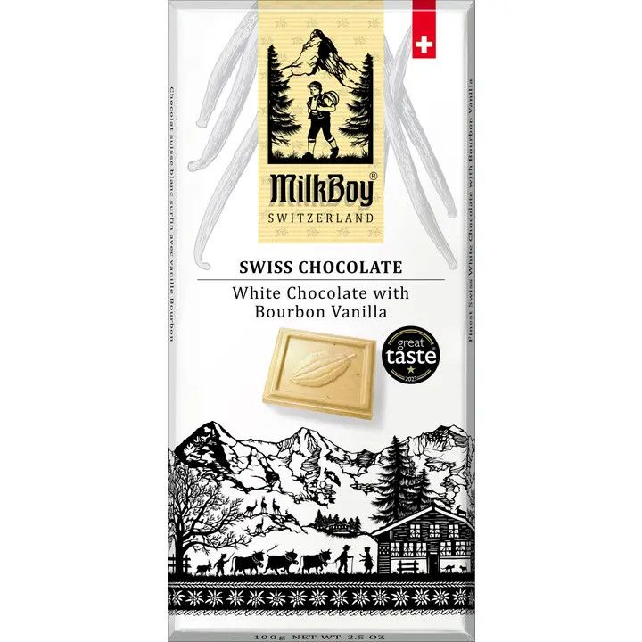 Milkboy Swiss Chocolate - White Chocolate w/ Bourbon Vanilla