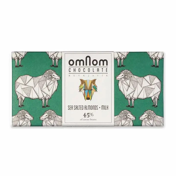 Omnom - Sea Salted Almonds Plus Milk 45%
